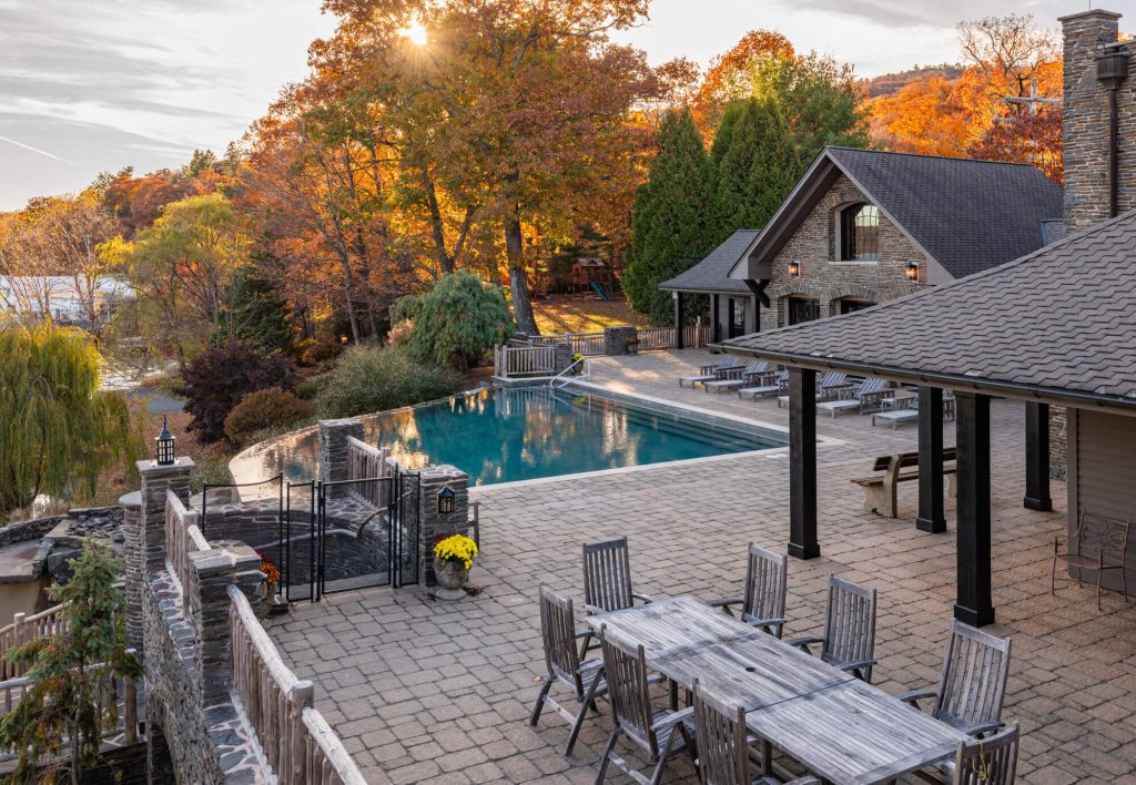 Greenwood Lake Castle exterior photos lake from balcony