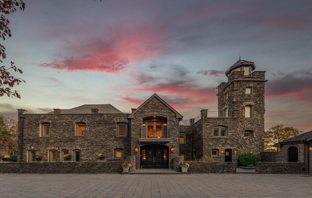 Tiedemann Castle Greenwood Lake Twilight photo