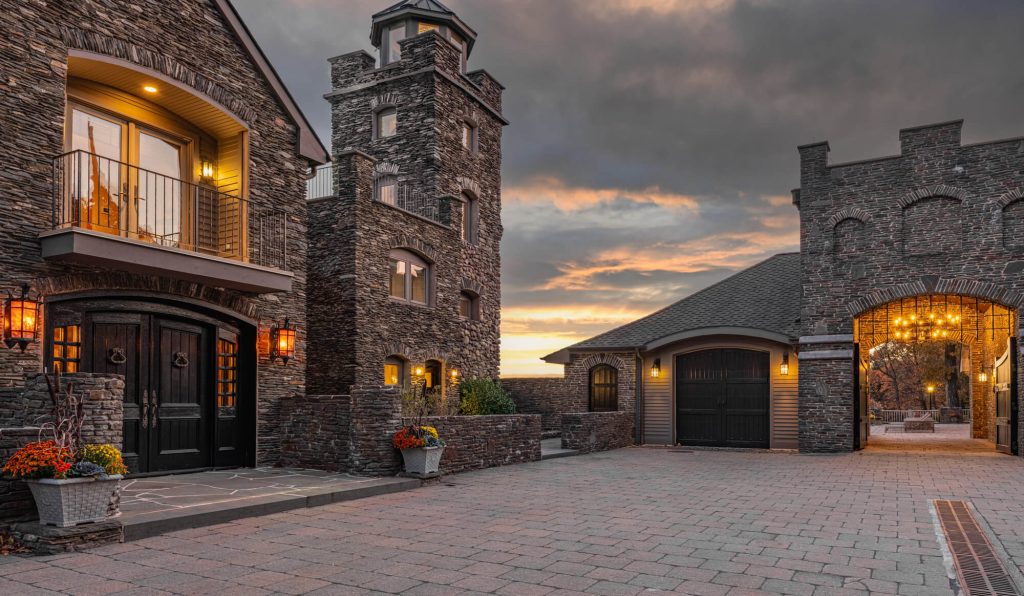 Tiedemann Castle Greenwood Lake Twilight photo