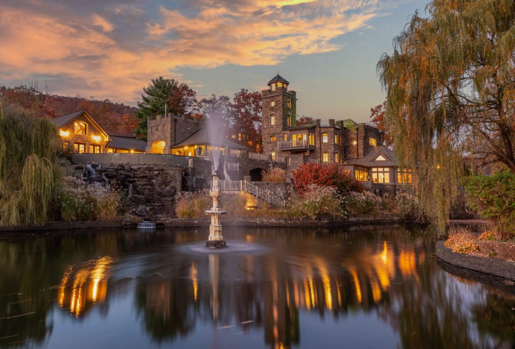 Tiedemann Castle Greenwood Lake Twilight photo