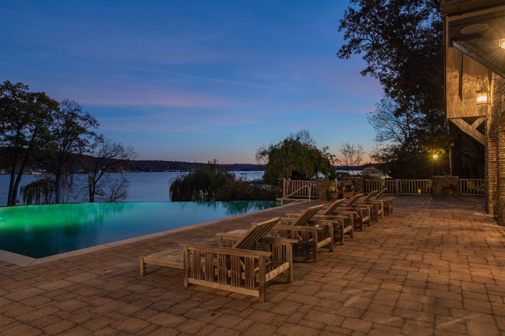 Tiedemann Castle Greenwood Lake Twilight photo